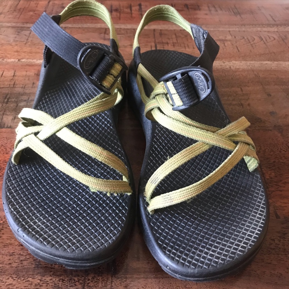 Green double strap Chaco